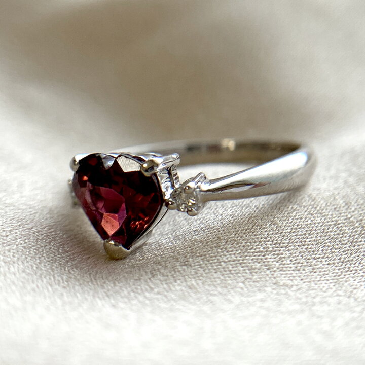 楽天市場】ロードライトガーネット ハートシェイプカット 1.3ct 