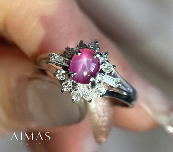 楽天市場】ピンクスターサファイア 0.82ct ダイヤモンド 0.25ct  