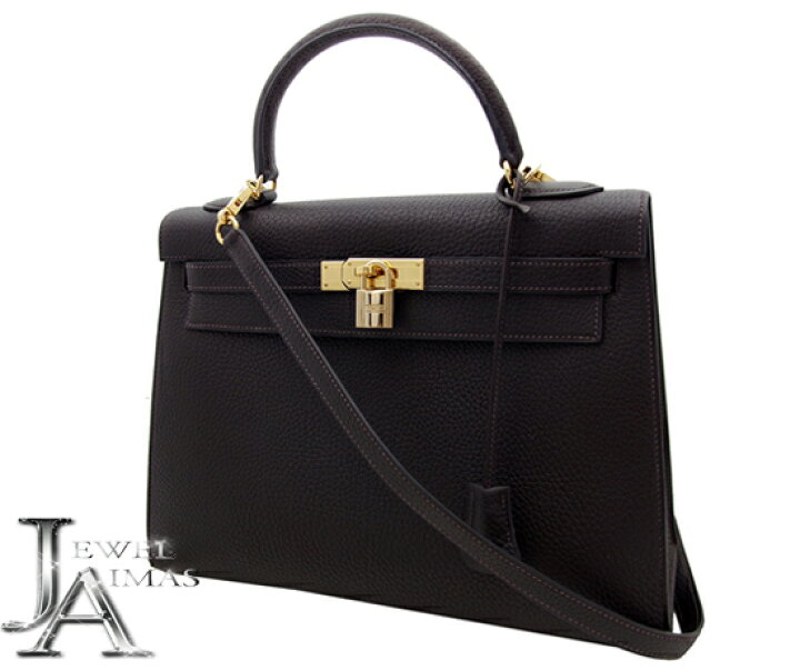 楽天市場】【HERMES】エルメス ケリー 32 ダーク ブラウン カフェ 