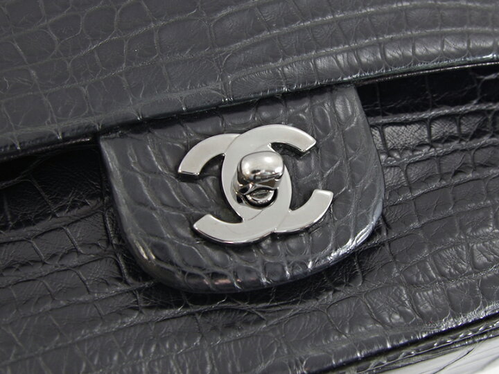 楽天市場】【CHANEL】 シャネル マット クロコダイル マトラッセ W 