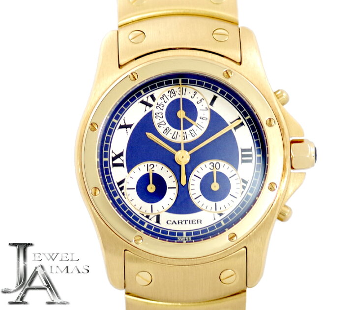 楽天市場】【Cartier】カルティエ サントス クーガー クロノリ 