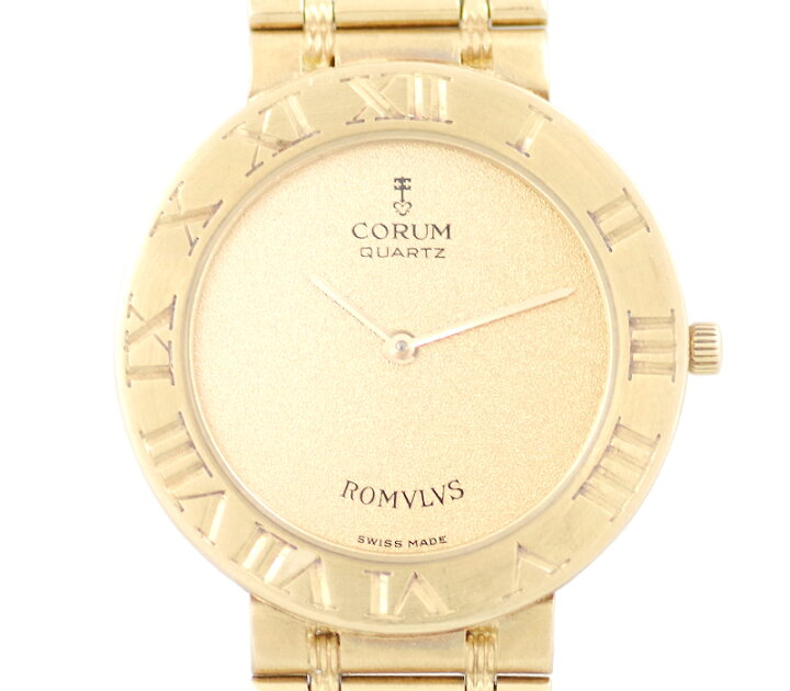 ☆新品電池☆011 コルム CORUM ロムルス ゴールド あかるめ レディース 