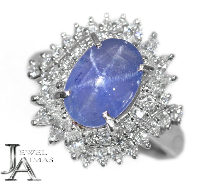 楽天市場】ミャンマー産ブルースターサファイア 4.05ct リング 11.5号 