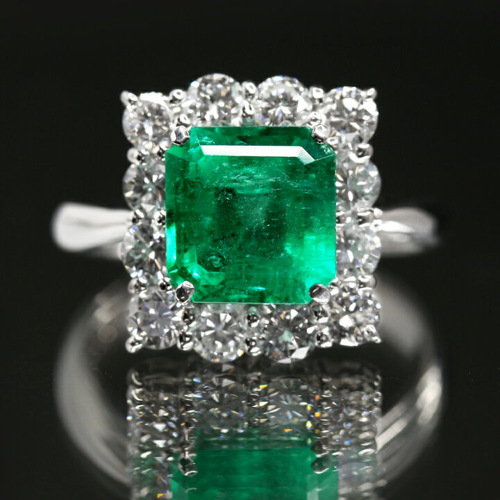 楽天市場】コロンビア産エメラルド 2.48ct ダイヤモンド 1.4ct 