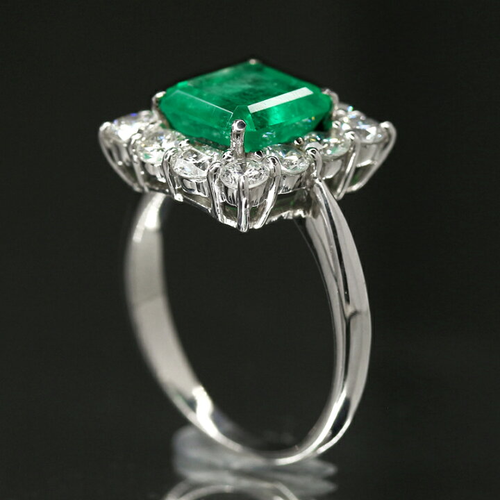 楽天市場】コロンビア産エメラルド 2.48ct ダイヤモンド 1.4ct 