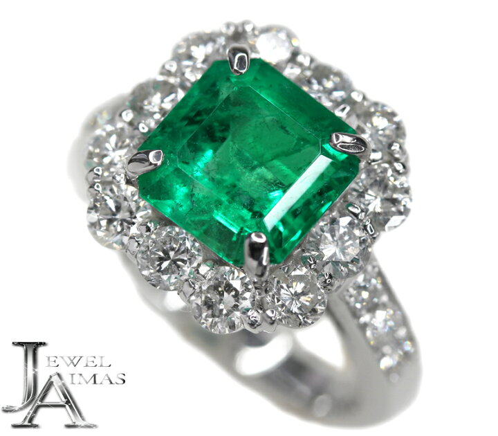 楽天市場】コロンビア産ビビッドグリーンエメラルド 2.65ct リング 11 