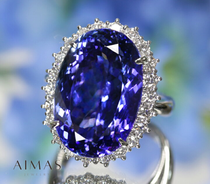 楽天市場】タンザナイト 19.13ct リング 10号 PT900 プラチナ  