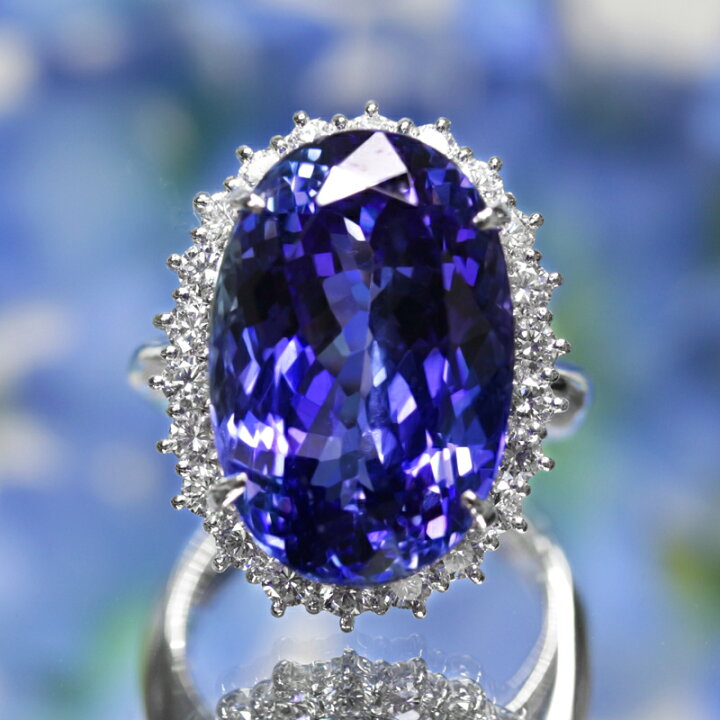 楽天市場】タンザナイト 19.13ct リング 10号 PT900 プラチナ 