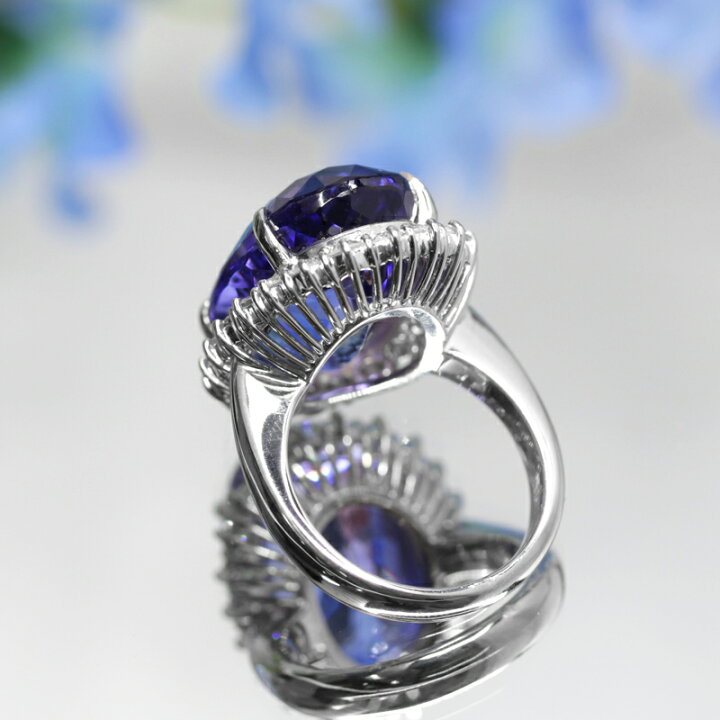楽天市場】タンザナイト 19.13ct リング 10号 PT900 プラチナ  