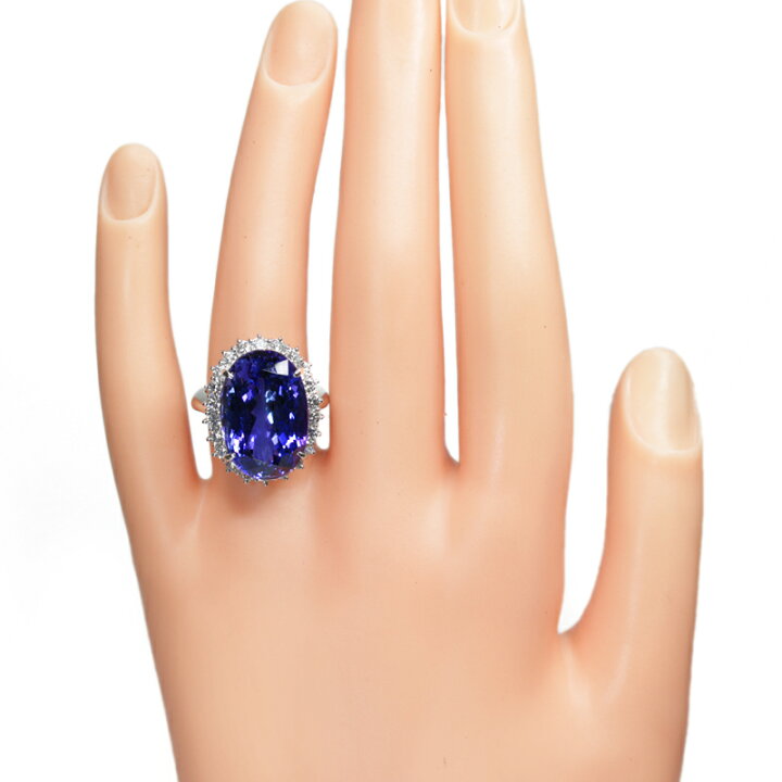 楽天市場】タンザナイト 19.13ct リング 10号 PT900 プラチナ  