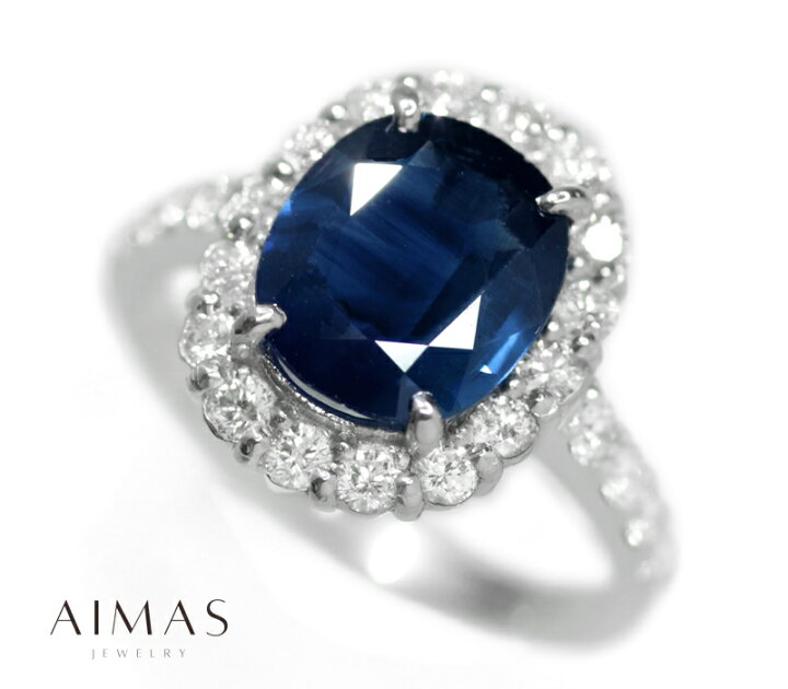 楽天市場】ブルーサファイア 2.77ct リング 12.5号 PT900 プラチナ 