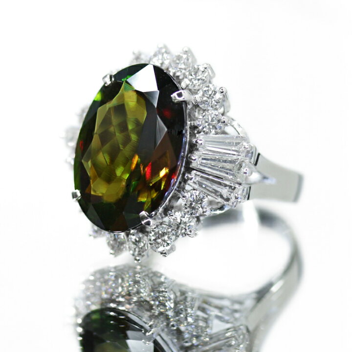 楽天市場】スフェーン グリーンスフェーン 10.38ct ダイヤモンド 2.08 