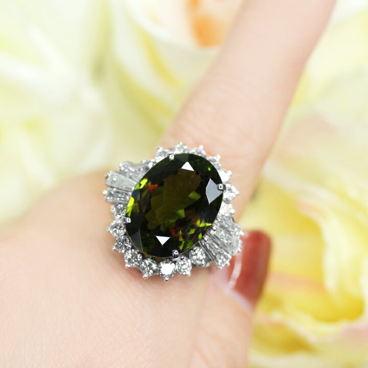 楽天市場】スフェーン グリーンスフェーン 10.38ct ダイヤモンド 2.08 