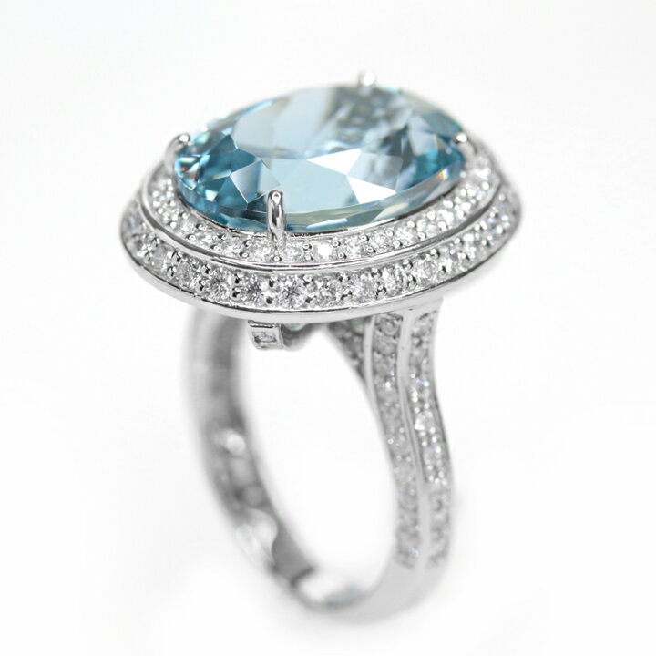 楽天市場】アクアマリン 9.9ct リング 12号 PT900 プラチナ 
