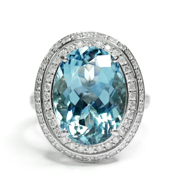 楽天市場】アクアマリン 9.9ct リング 12号 PT900 プラチナ 