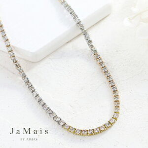 �yJaMais�zLumiere Trinity -���~�G�[�� �g���j�e�B- �u���E���_�C�������h 10ct �e�j�X�l�b�N���X PT900/K18PG/K18YG �v���`�i �s���N�S�[���h �C�G���[�S�[���h 18�� �_�C�������h�e�j�X�l�b�N���X 4��