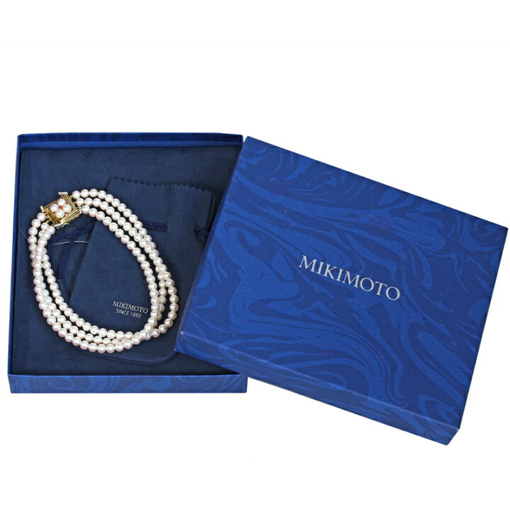 楽天市場】【MIKIMOTO】ミキモト あこや真珠 6.5mm-6.8mm 3連 