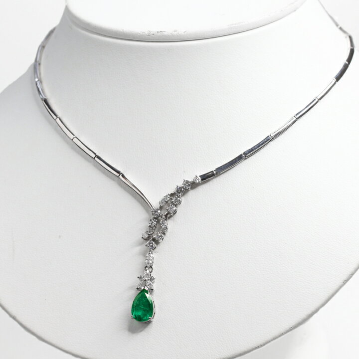 楽天市場】エメラルド ビビッドグリーン 2.22ct ネックレス PT900 