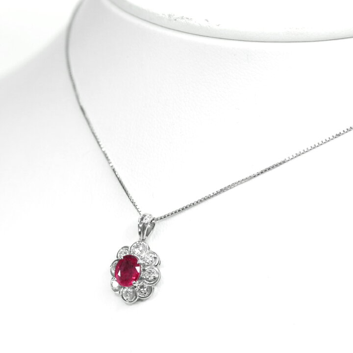 楽天市場】ルビー 1.245ct ダイヤモンド 0.44ct お花 フラワー ルビー 