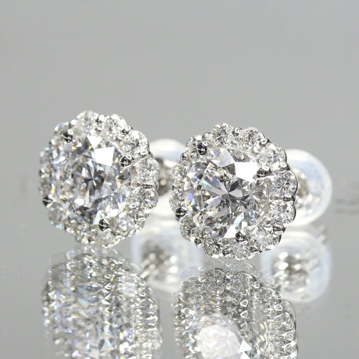 楽天市場】【ｾｰﾙ】メインダイヤモンド 1.01ct(F SI2)/1.002ct(E SI2 