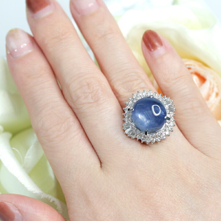 楽天市場】スリランカ産非加熱ブルースターサファイア 15.83ct リング  