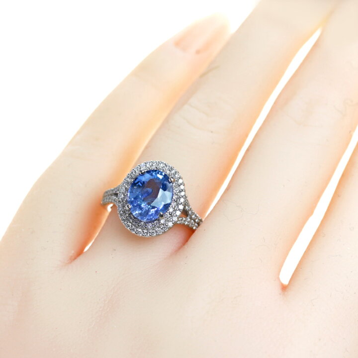 楽天市場】スリランカ産非加熱ブルーサファイア コーンフラワー 3.52ct 
