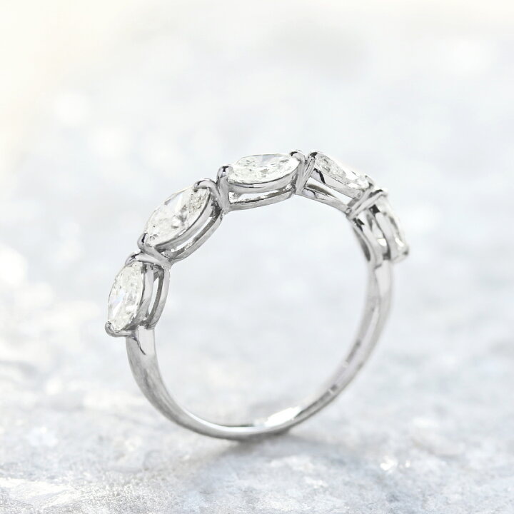 楽天市場】【JaMais】ダイヤモンド 1ct ハーフエタニティリング 12号 