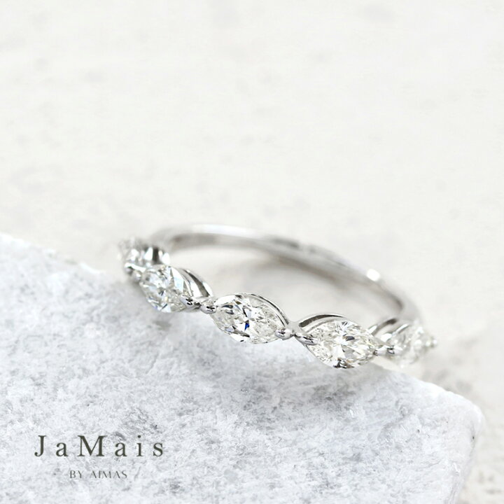 楽天市場】【JaMais】ダイヤモンド 1ct ハーフエタニティリング 12号 