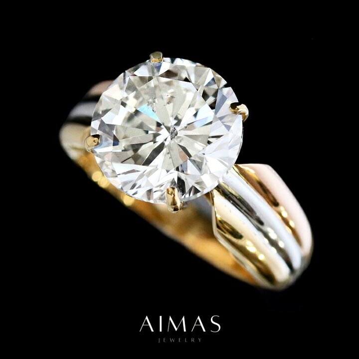 楽天市場】ダイヤモンド 5.009ct (H SI2) ソリティアリング PT900 