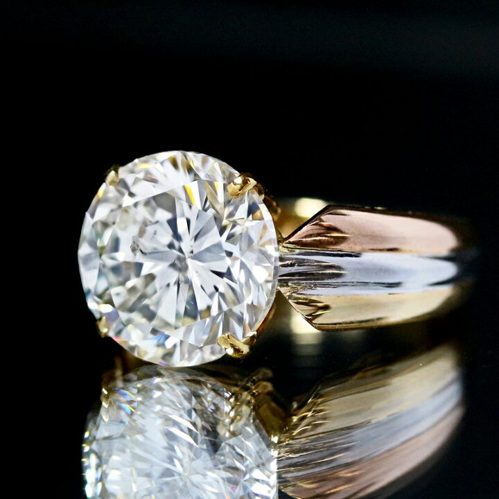 楽天市場】ダイヤモンド 5.009ct (H SI2) ソリティアリング PT900 