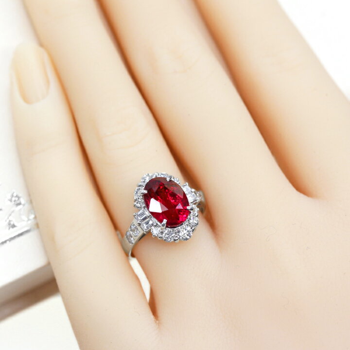 楽天市場】【ｾｰﾙ】ルビー 5.02ct リング 13号 PT900 プラチナ 