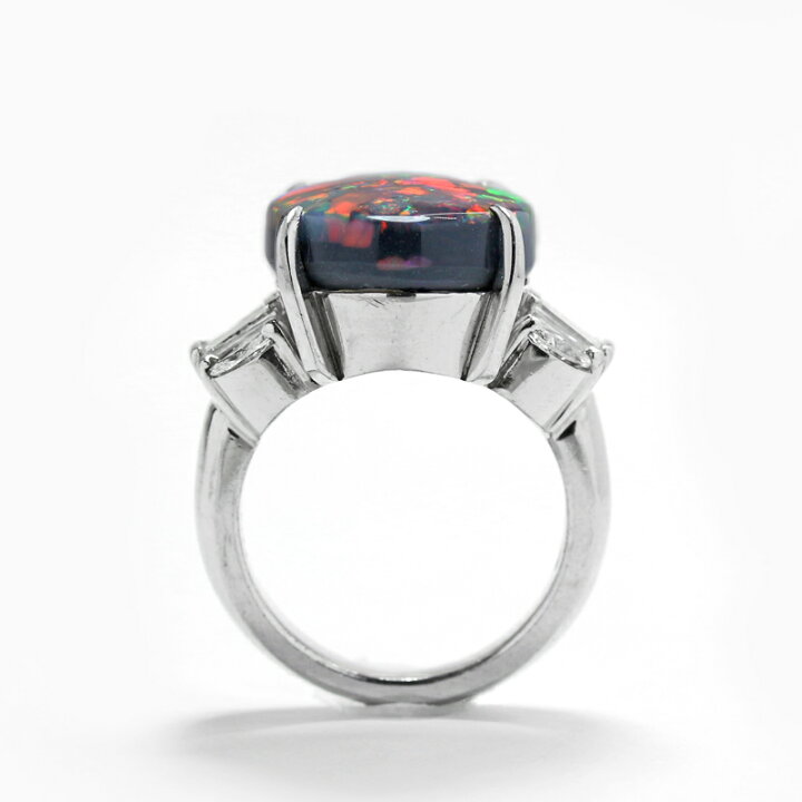 楽天市場】極上 ブラックオパール 11.21ct リング PT900 プラチナ 指輪  