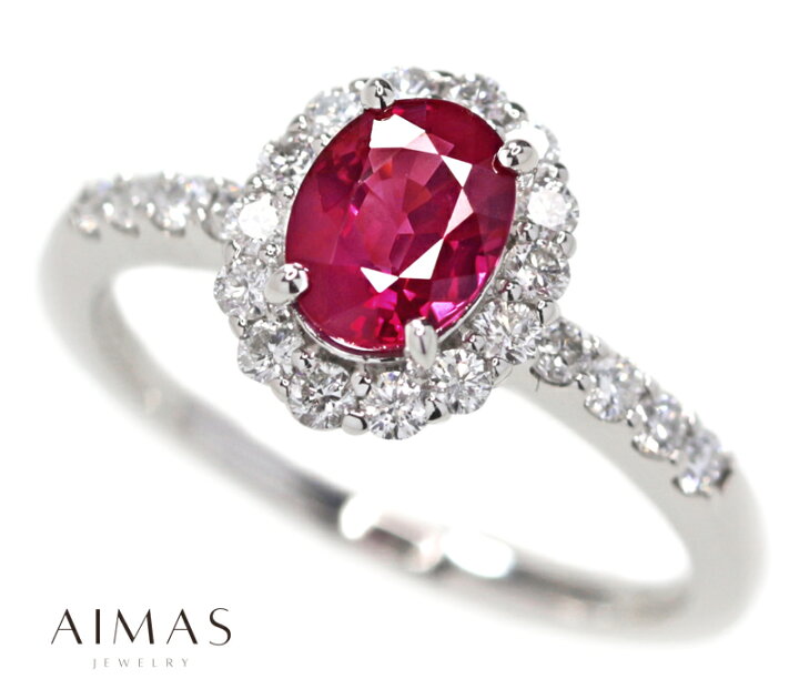 楽天市場】ミャンマー(ビルマ)産ルビー 1ct リング 12号 PT900  