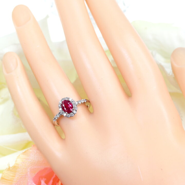 楽天市場】ミャンマー(ビルマ)産ルビー 1ct リング 12号 PT900  