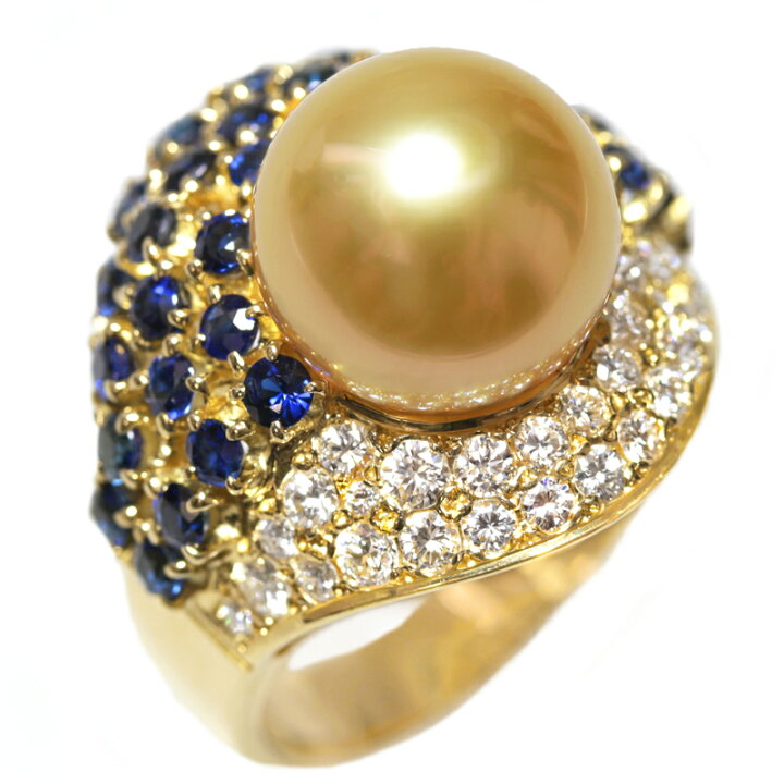 楽天市場】【MIKIMOTO】ミキモト ゴールデンパール 12.2mm リング 19.5 