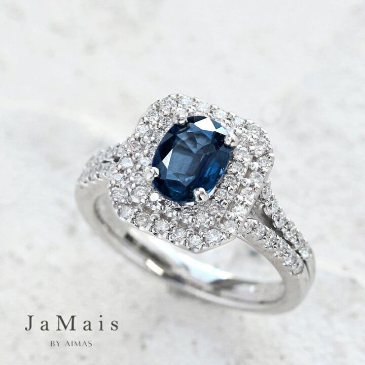 楽天市場】【JaMais】Double-ドゥブル - ブルーサファイア 1.11ct 