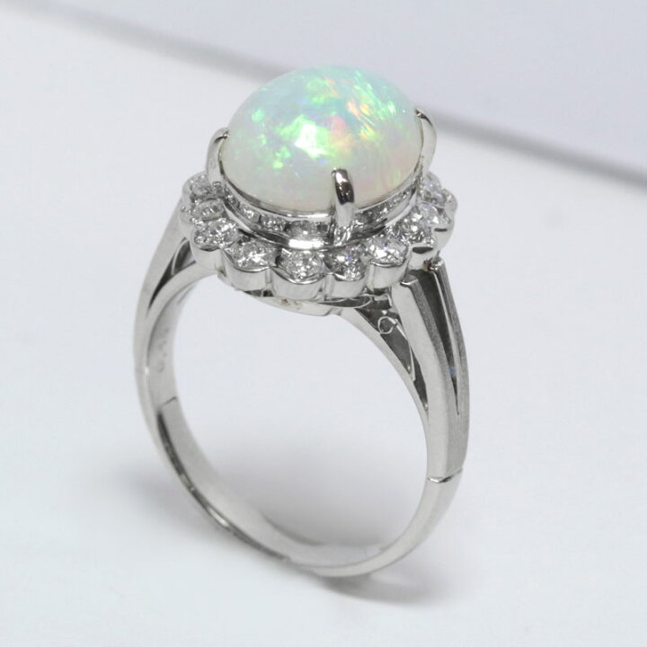 楽天市場】【ｾｰﾙ】オパール 3.08ct リング 11号 PT900 プラチナ  