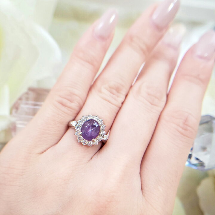 楽天市場】【ｾｰﾙ】マダガスカル産バイオレットスターサファイア 3.32ct 