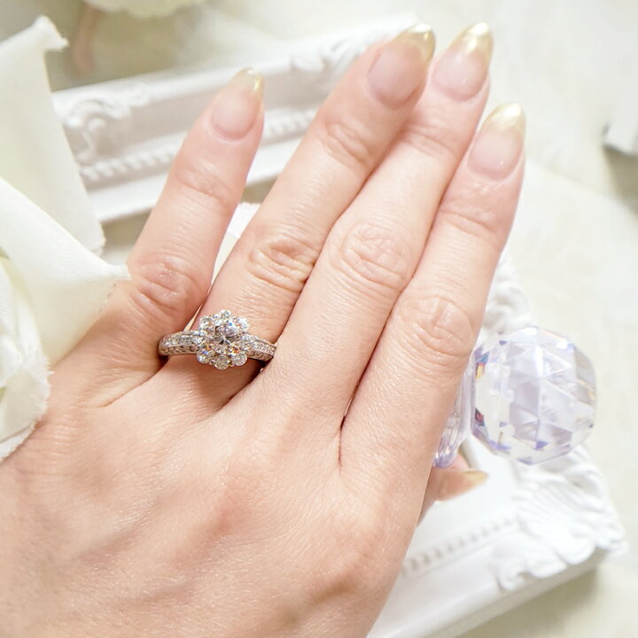楽天市場】ピンクダイヤモンド 0.825ct (FAINT PINK SI1) リング 13号 
