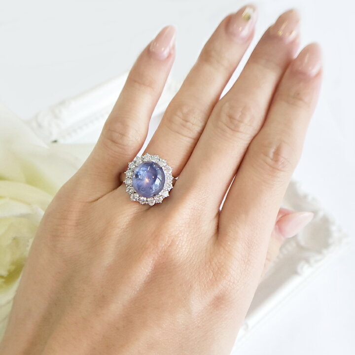 楽天市場】ミャンマー産ブルースターサファイア 9.96ct リング 10.5号 