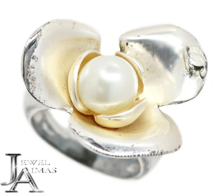 楽天市場 Chanel シャネル カメリア リング 12号 メタル 指輪 ココマーク フェイクパール 花 フラワー ブランドリング 00t Brandj 中古 送料無料 Rzy Mu アイマス