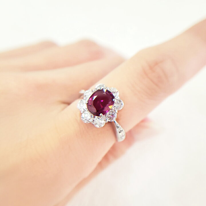 楽天市場】ルビー 1.5ct ダイヤモンド リング 12号 PT900 プラチナ 