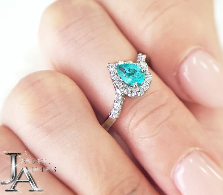 楽天市場】ブラジル産パライバトルマリン 0.33ct ダイヤモンド 0.36ct  