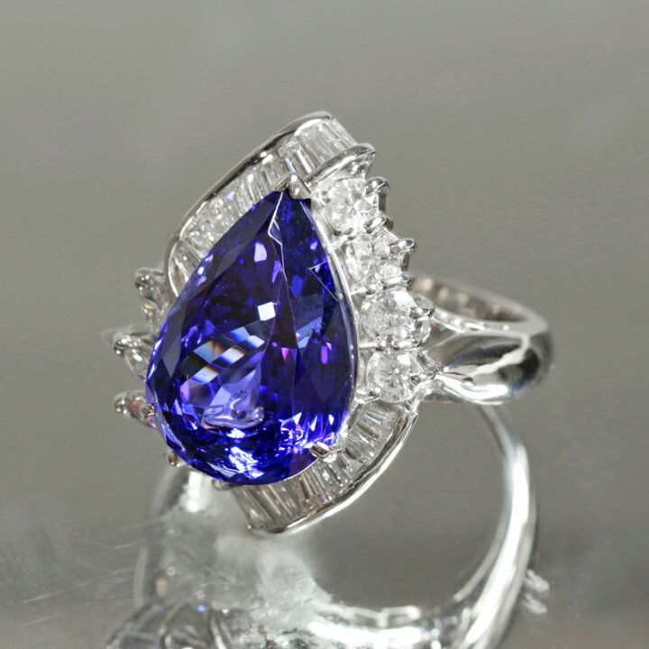 楽天市場】タンザナイト 9.92ct リング 13.5号 PT900 プラチナ  