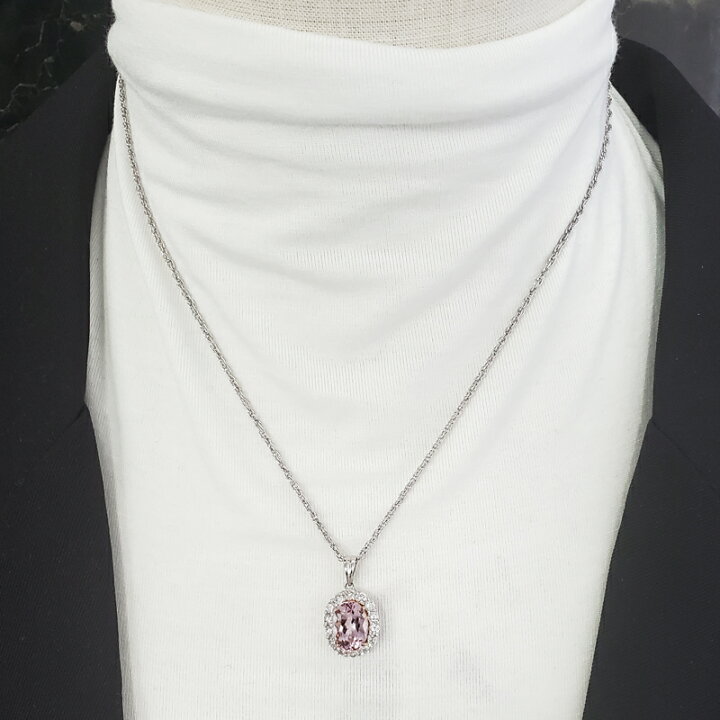 楽天市場】インペリアルトパーズ 3.06ct ネックレス PT850/900 PG 