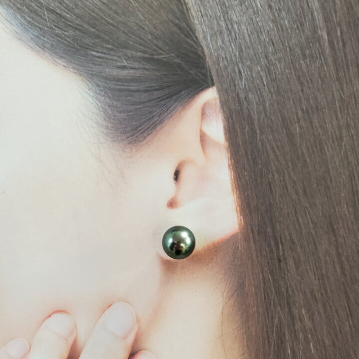 楽天市場】黒蝶真珠 11.7mm-9.3mm ネックレス ピアス セット SV 