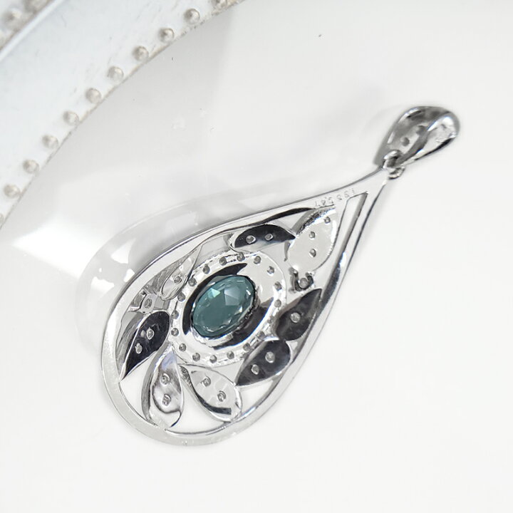 楽天市場】インディコライトトルマリン 1.36ct ペンダントトップ PT900  