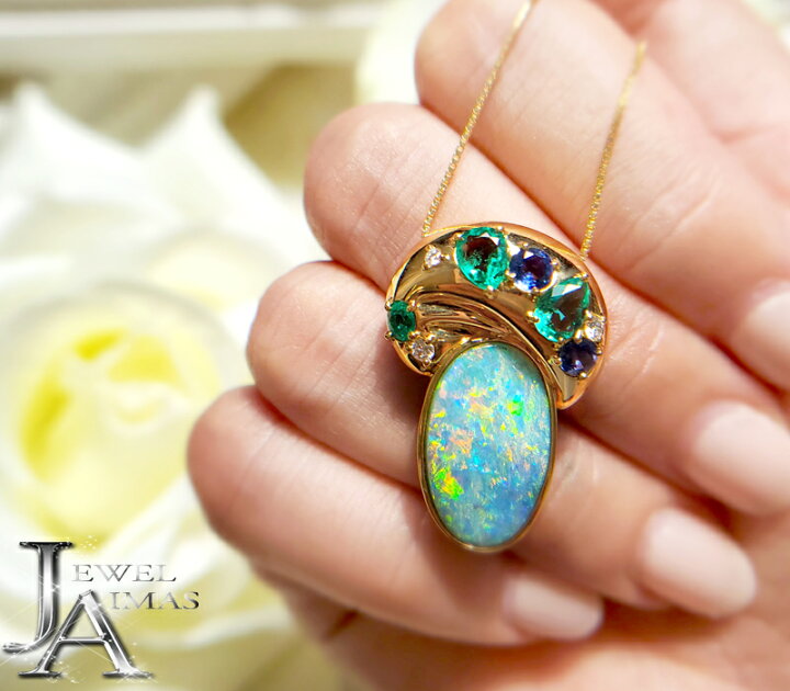 楽天市場】【TASAKI】タサキ ボルダーオパール 約H 18.0mm×W 10.5mm 