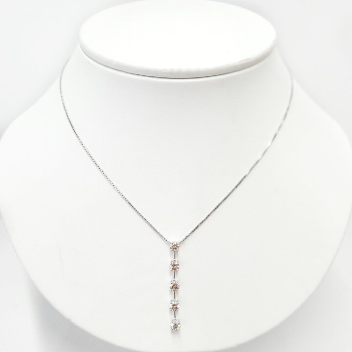 楽天市場】ダイヤモンド 1.31ct 揺れる ストレートデザイン 5連ダイヤ 