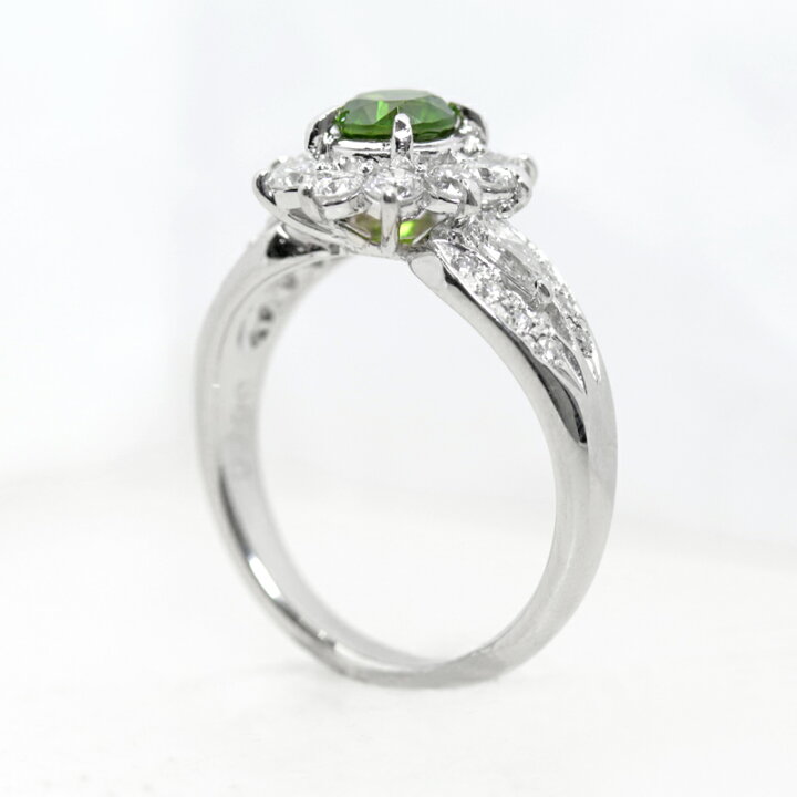 楽天市場】【ｾｰﾙ】デマントイドガーネット 0.69ct リング 14号 PT900 
